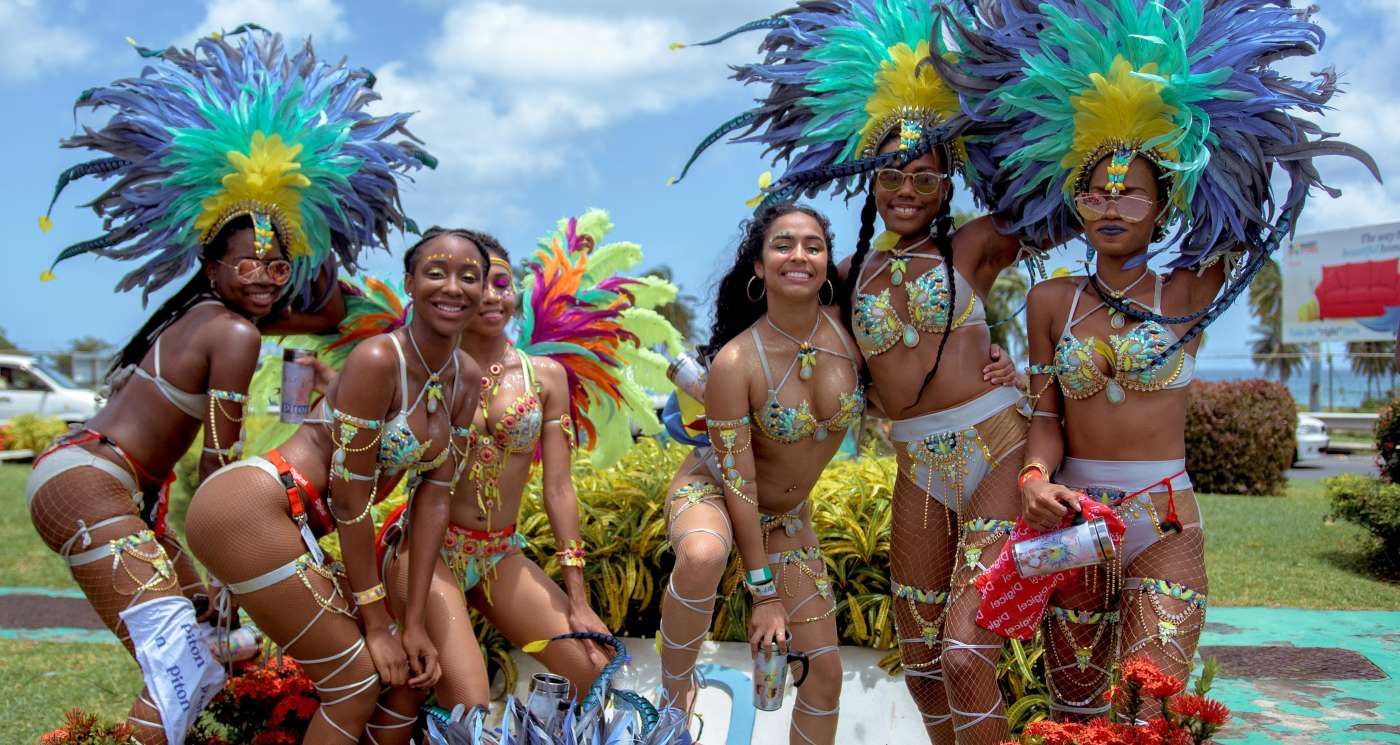 Dancers at Saint Lucia Carnival